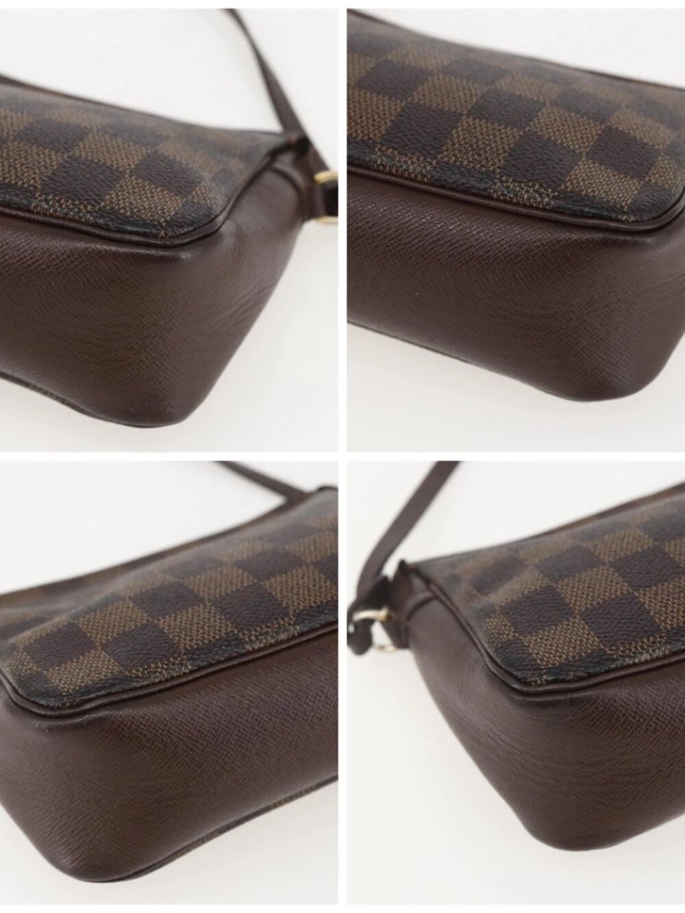 LOUIS VUITTON Damier Ebene Trousse Makeup Pouch N51982 LV Auth 159468 - Picture 14 of 16